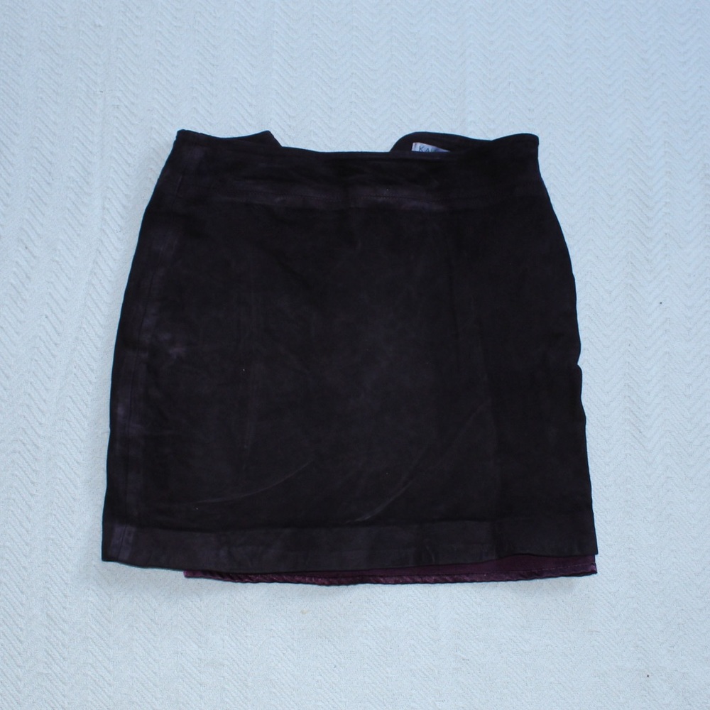 Purple velvet skirt
